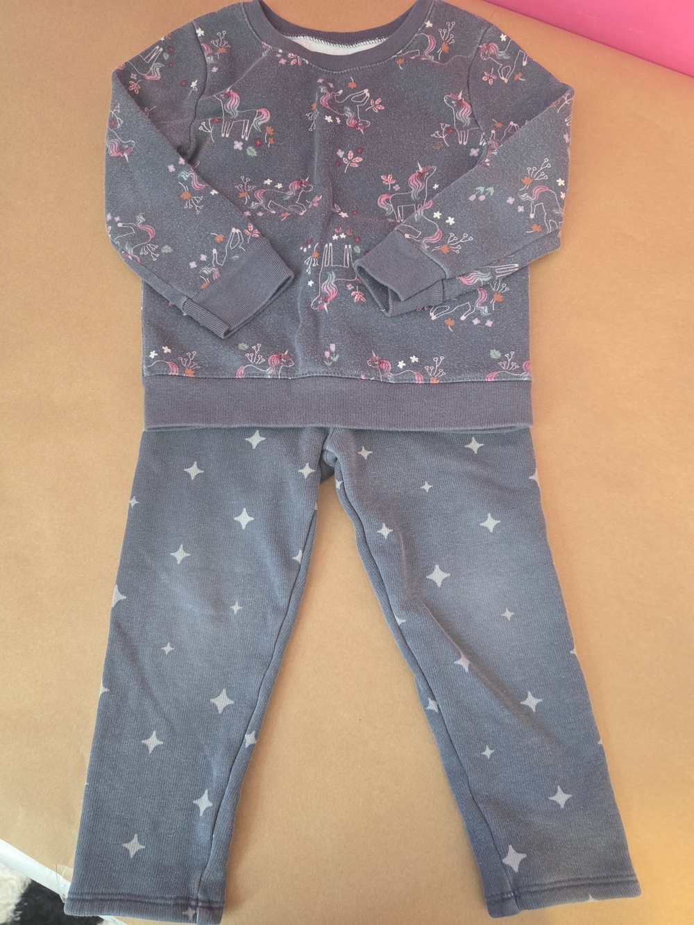 Garanimals Toddler Girls' Gray Unicorn Print Jogger Pants